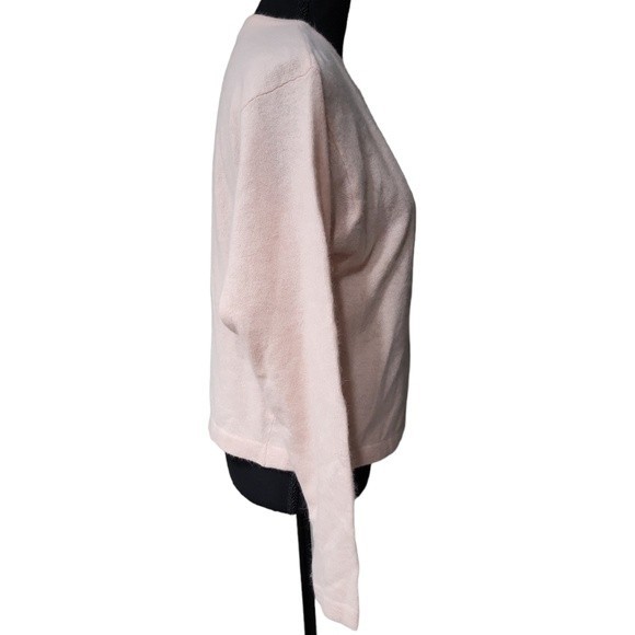 EUC Angora wool Liz Claiborne women's peachy pink crewneck lambwool sweater, M - Picture 2 of 6